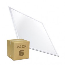 Pack de Paneles LED Slim 60x60cm 40W 3200lm  - (Pack de 6 Unidades a 23.85€ cada una)