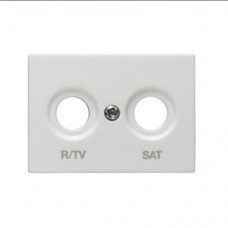 Tapa TV-SAT/R Coral blanco