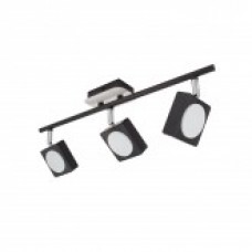 Lámpara LED de Techo Orientable Capri 3 Focos 18W Negro