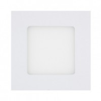 Placa LED Cuadrada SuperSlim 6W Blanco